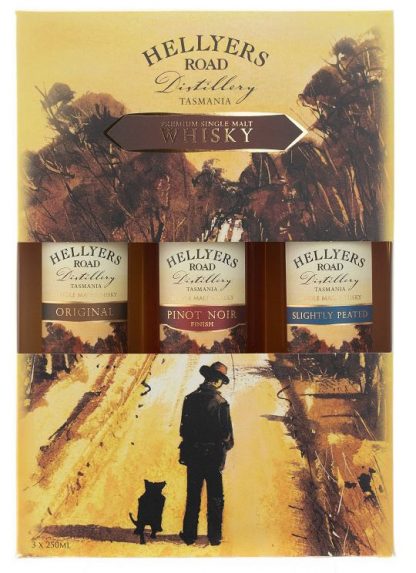 Hellyers Road 3 x 250 ml Gift Pack, Single Malt Australian Whisky
