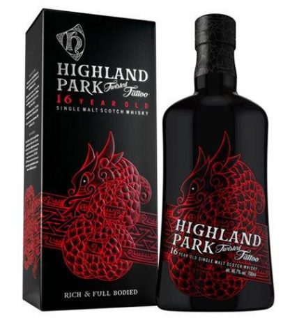 Highland Park 16 yr old, Twisted Tattoo, Single Malt Scotch Whisky
